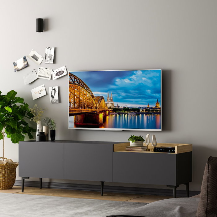 Hanah Home Mia Soporte de TV Antracita Hanah Home Mia Soporte de TV Antracita